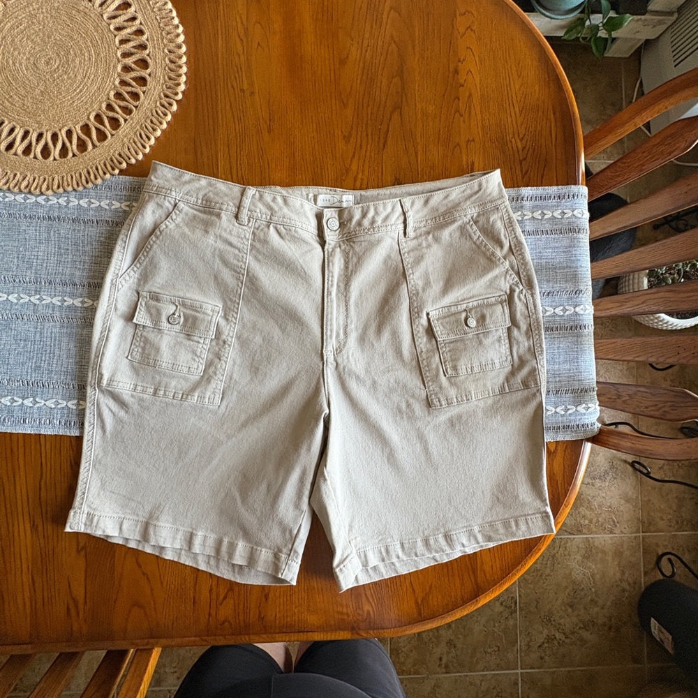 Khaki Cargo Shorts